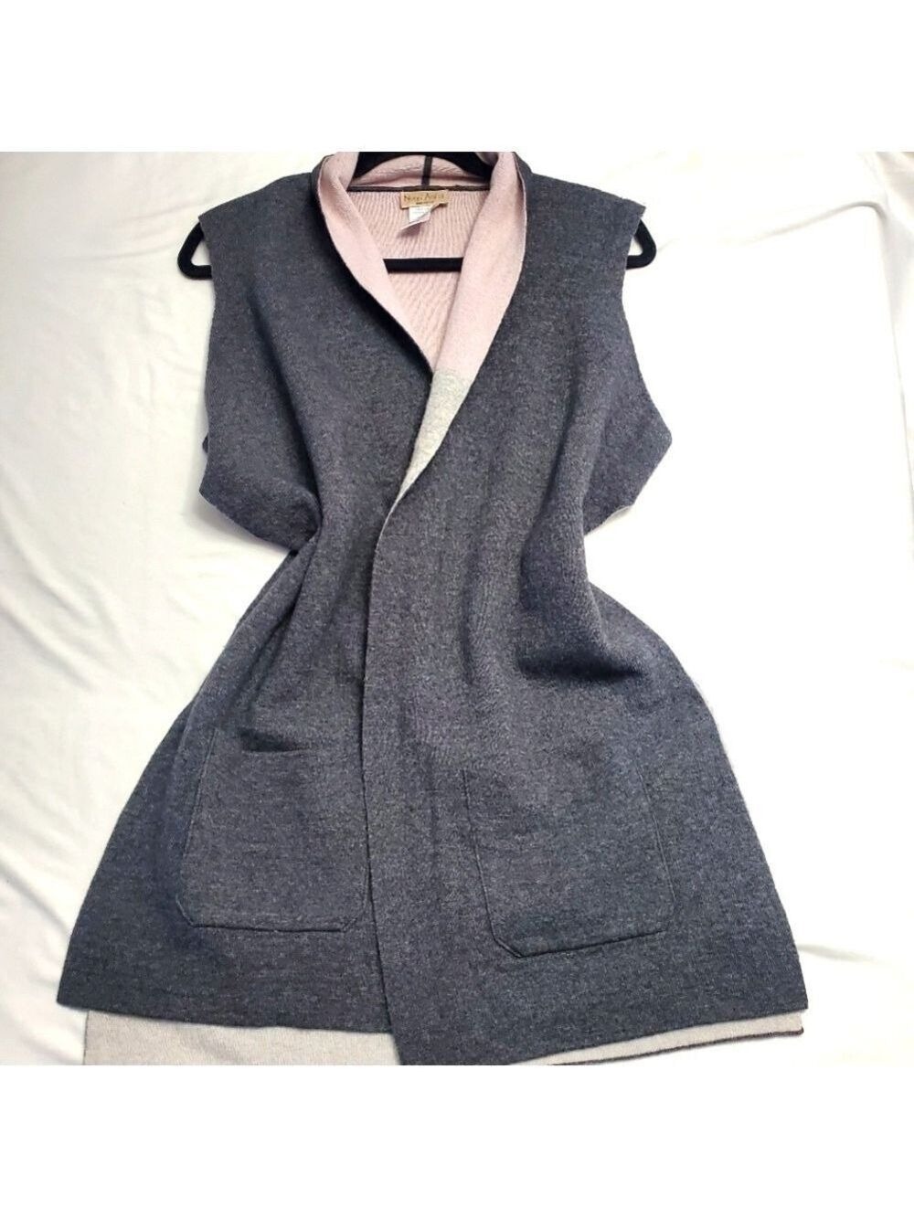 Note di Anita Italian Wool Cashmere Cardigan Vest OS